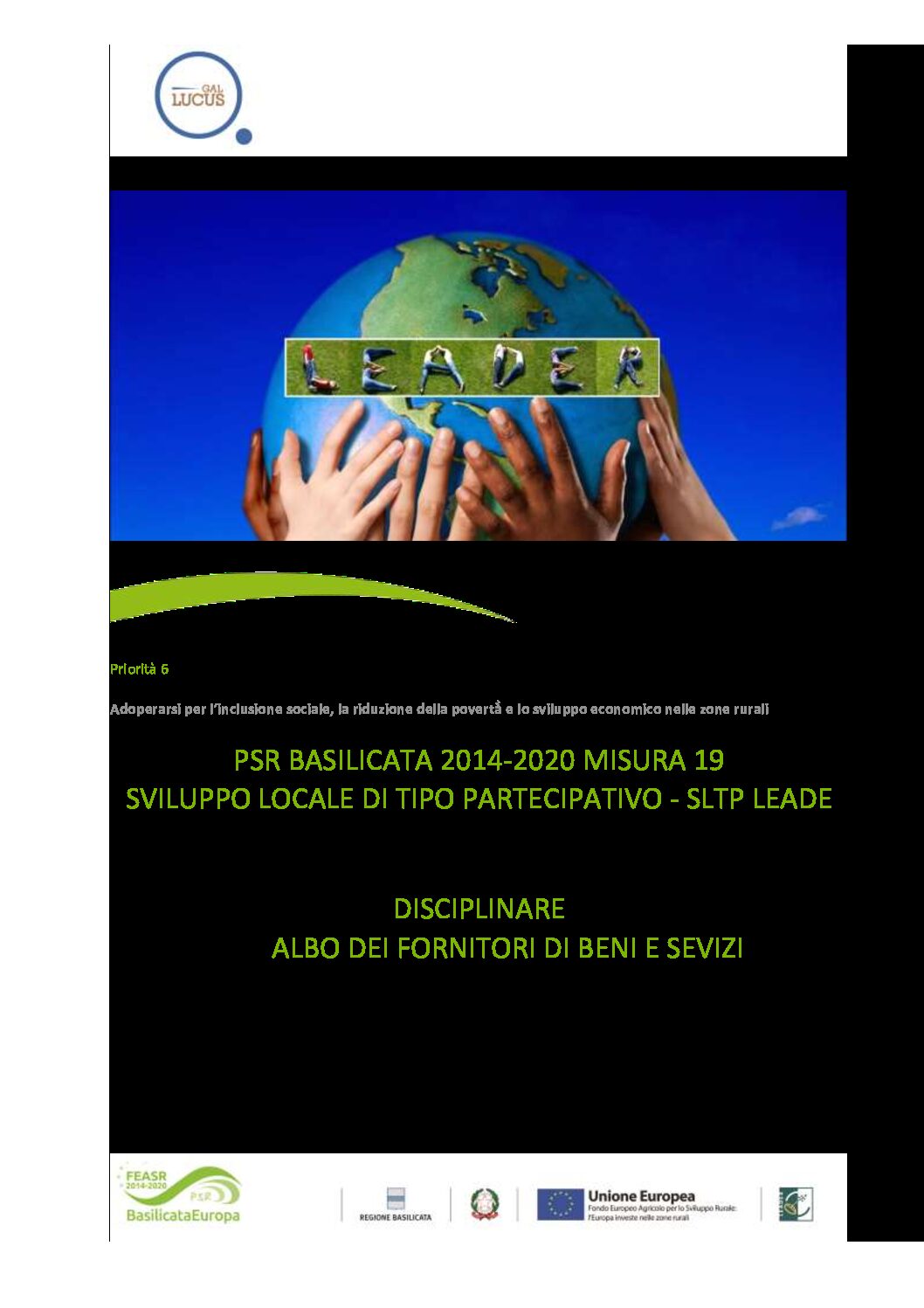 disciplinare albo fornitori