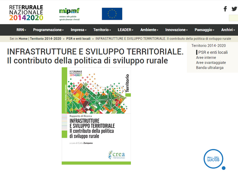 INFRASTRUTTURE E SVILUPPO TERRITORIALE. Il contributo della politica di sviluppo rurale