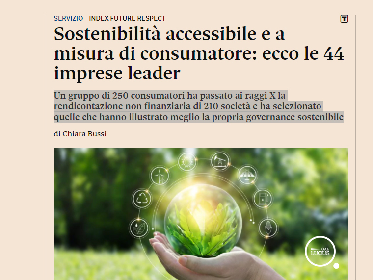 Sostenibilità accessibile e a misura di consumatore: ecco le 44 imprese leader